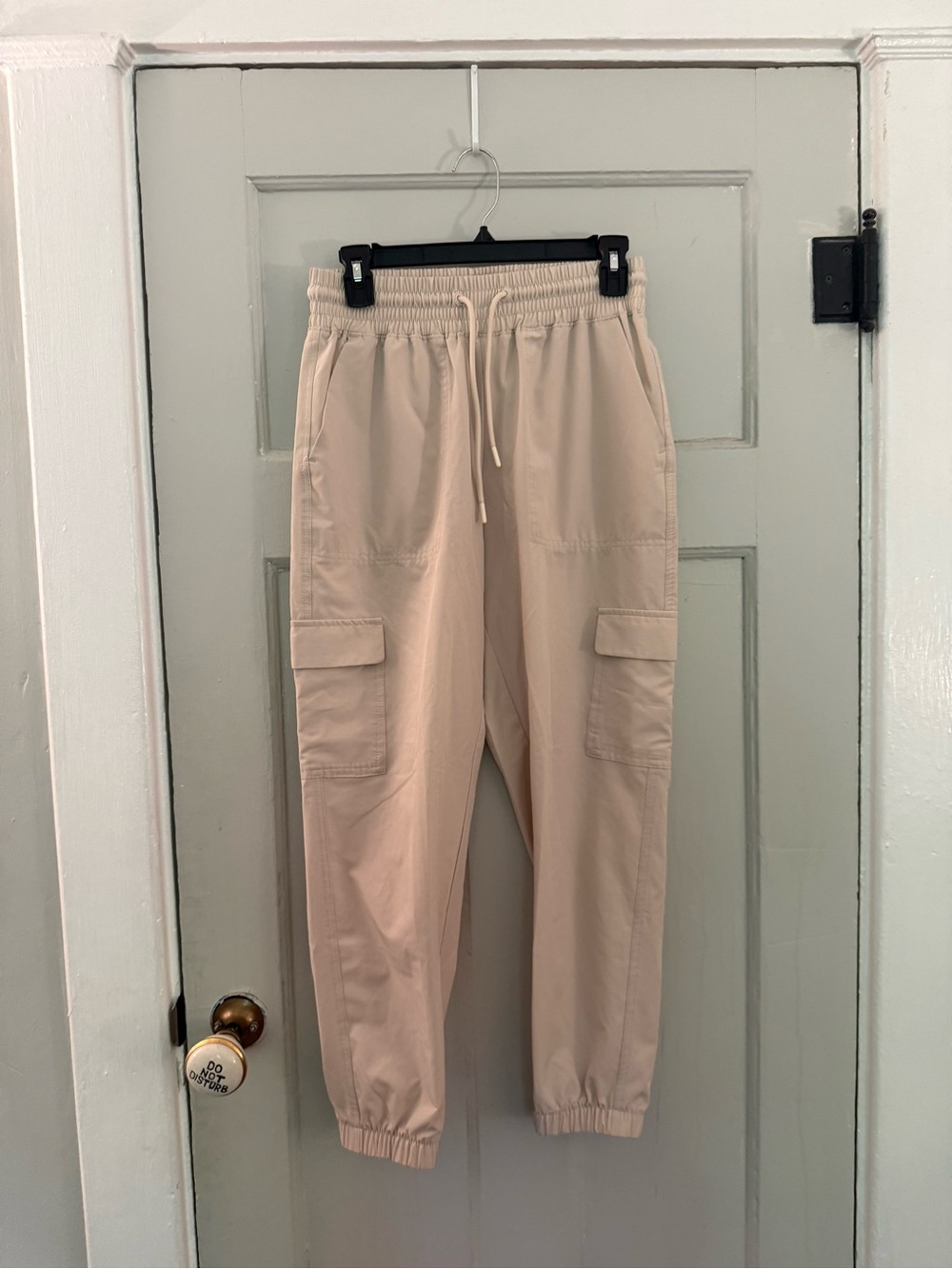Old Navy Beige Cargo Jogger Track Pants